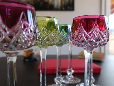 Baccarat verres colbert couleurs
