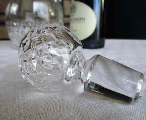 Bouchon de carafe en cristal saint louis