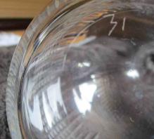 Carafe cristal ancienne numero