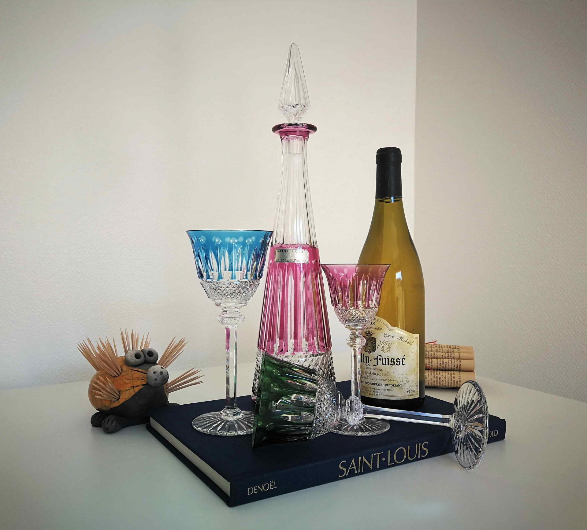 Carafe à vin du Rhin Tommy. Saint Louis cristal