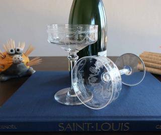 Cristal saint louis coupe a champagne