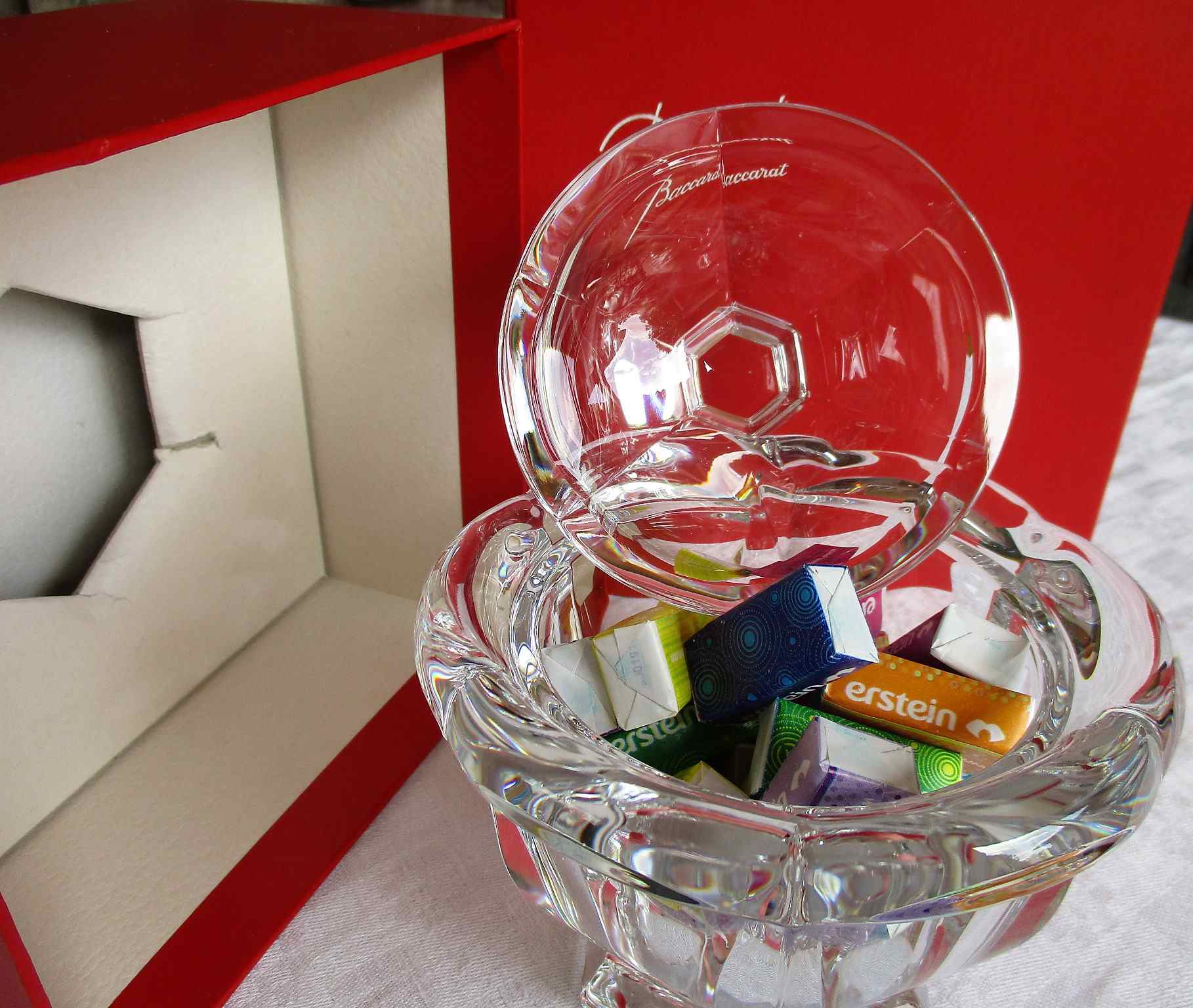 Sucrier Harcourt, cristal de Baccarat