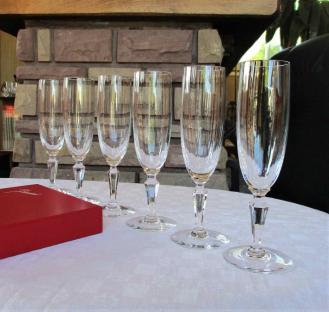 Naples flutes champagne baccarat