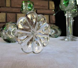 Pied rosace baccarat cristal