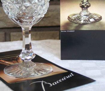 Publicite baccarat colbert verre vin