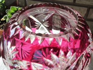 Saint louis boules fleurs cristal