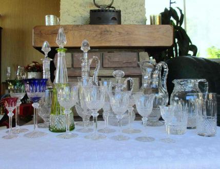 Service cristal verre carafe saint louis