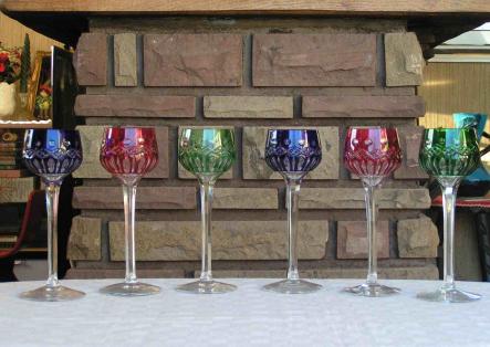 Service verre couleur st louis traminer cristal