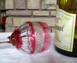 Trianon verre couleur cristal rouge