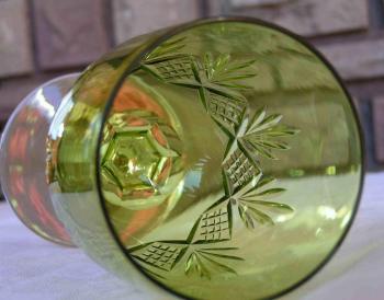 Verre rhin st louis magellan couleur vert