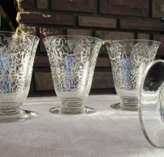 Verres baccarat ancien acide