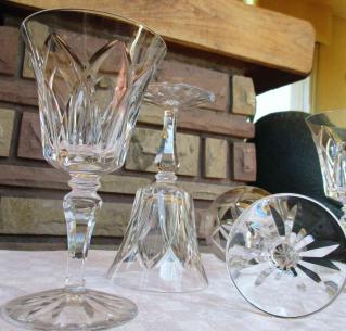 Verres eau cristal