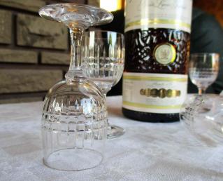 Verres liqueur ancien cristal 1