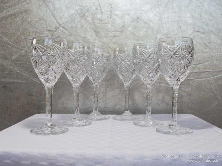 verres lothaire saint louis cristal