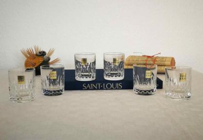 Verres marine st louis cristal