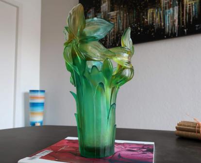 Amaryllis daum turquoise 39cm vase