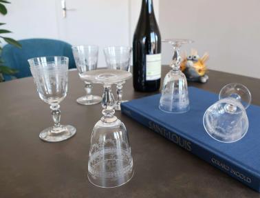 Art de la table cristal service verres