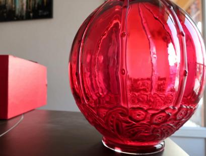 Art deco periode baccarat cristal vase isadora georges dunaime