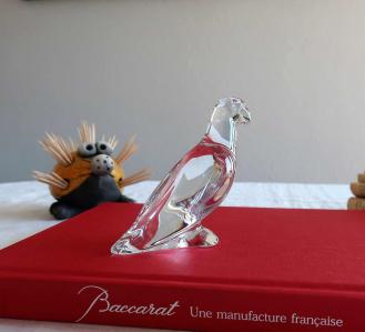 Baccarat cristal clair perroquet