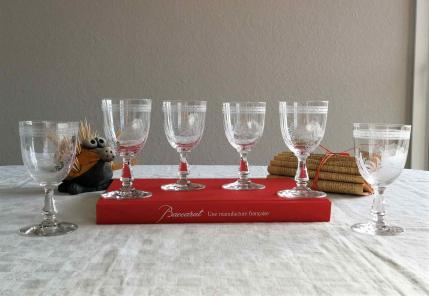 Baccarat service fougeres cristal ancien