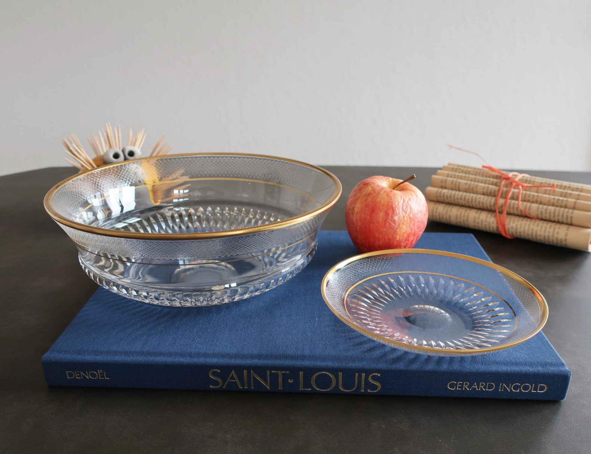 Centre de table, cristal Saint Louis