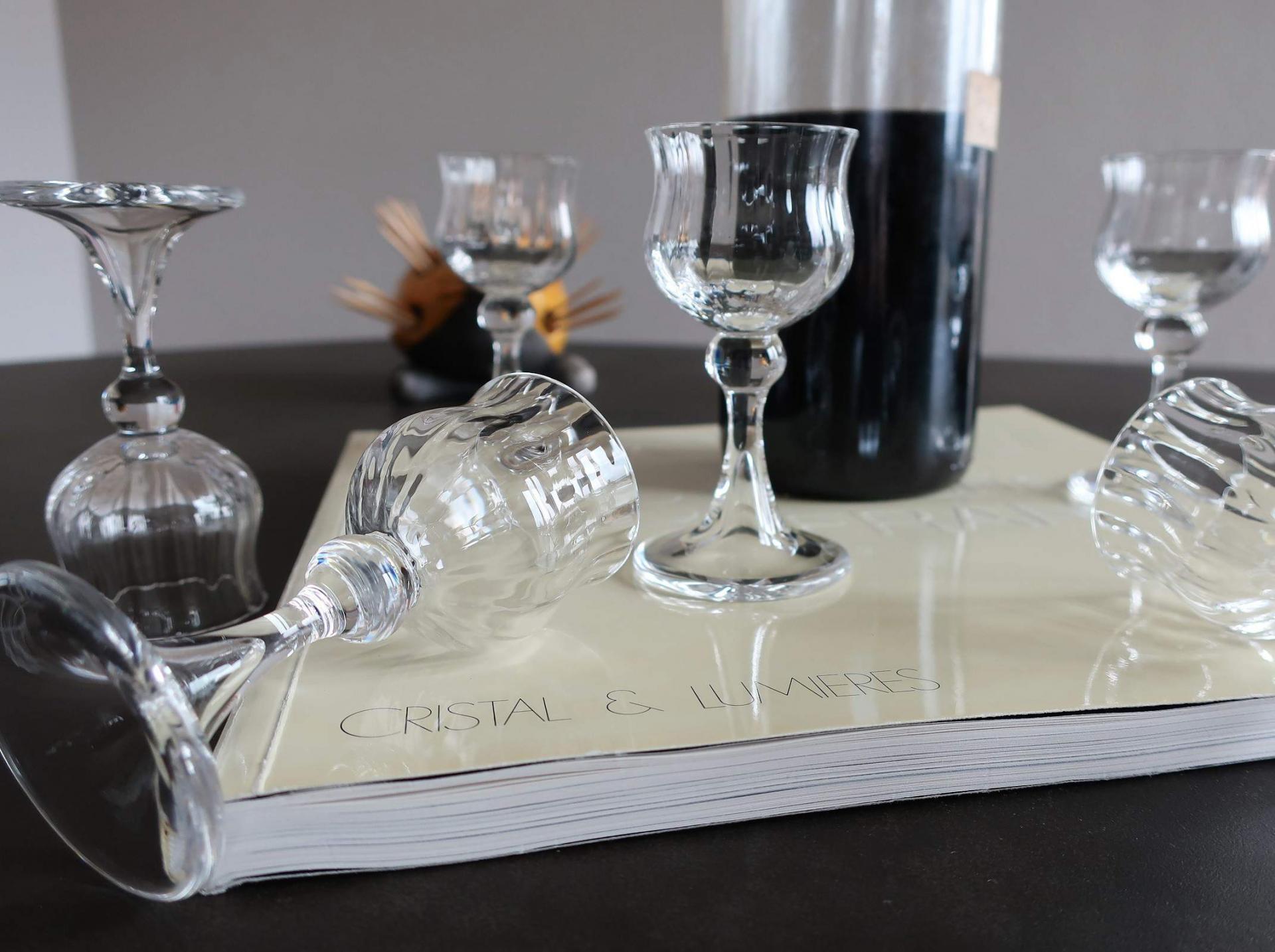 Verres à liqueur. Cristal Daum, Vérone