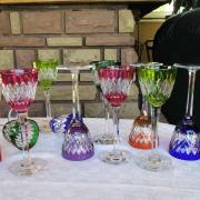 Cristal baccarat verres couleurs