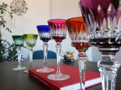 Cristal baccarat verres vin du rhin buckingham