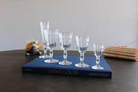 Cristal saint louis verres ancien papin