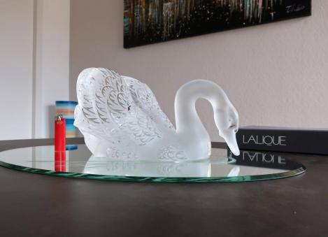 Cygne lalique cristal decoration motif