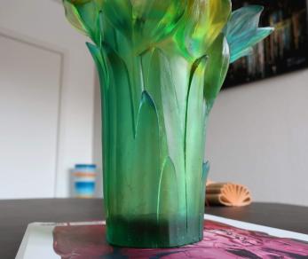 Decoration pate cristal vase daum
