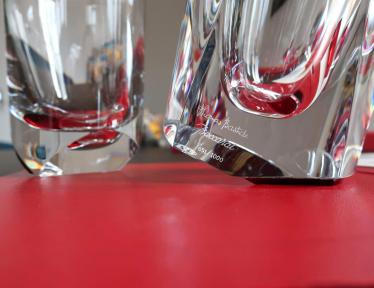 Equilibre projection cristal design baccarat