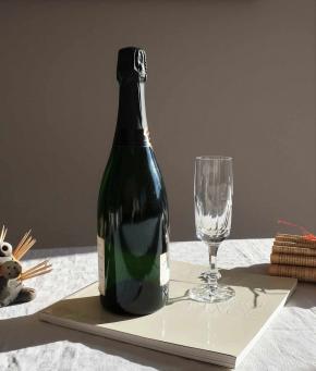 Flute champagne chinon cristal daum