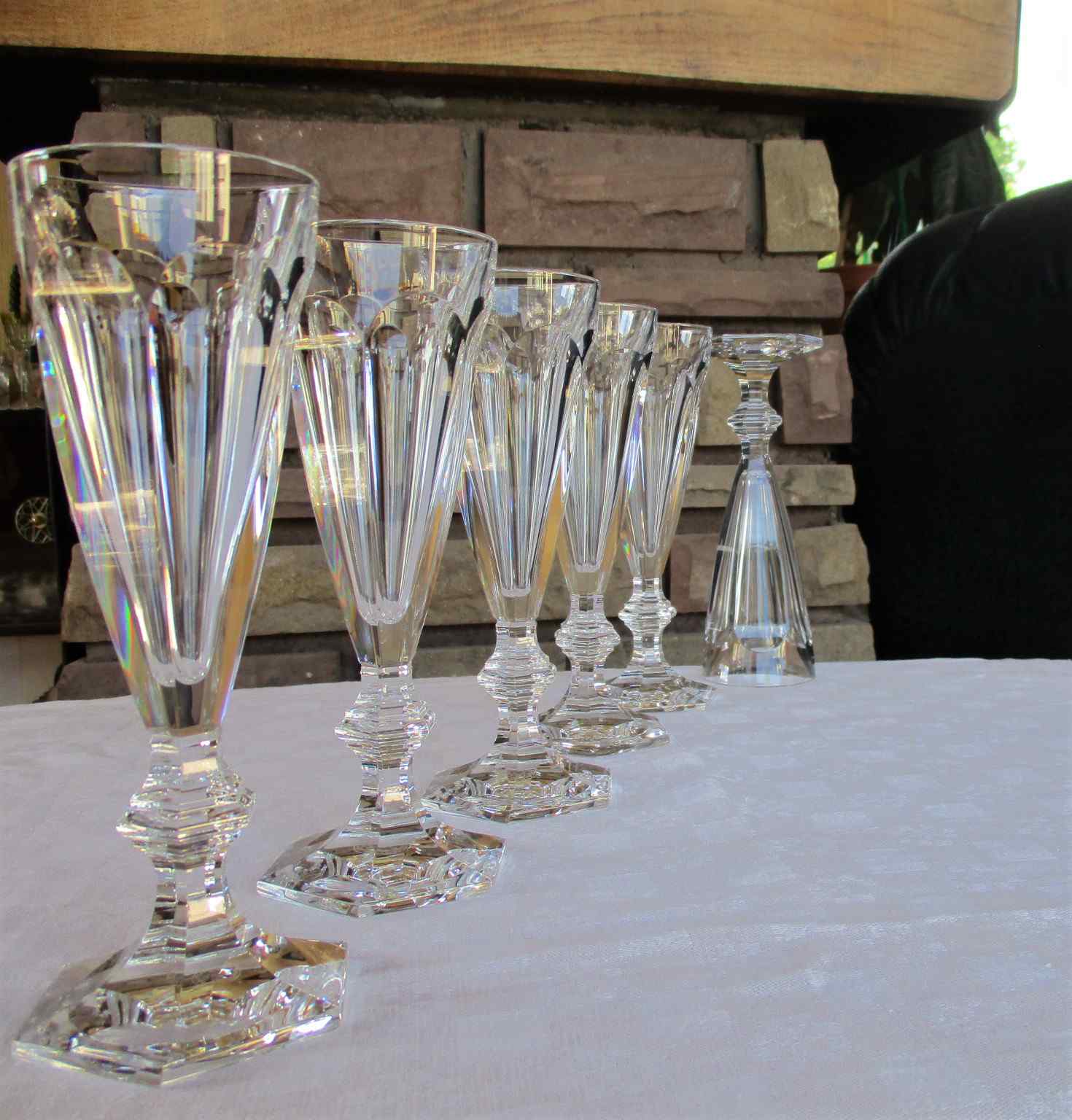 Service de verres Harcourt en cristal de Baccarat