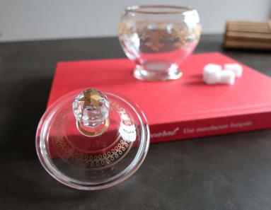 Gold crystal old baccarat french