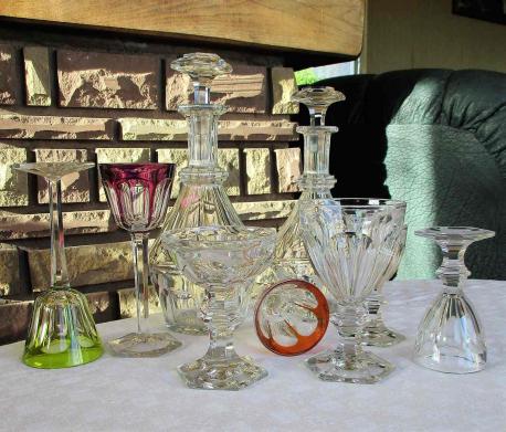 Harcourt baccarat verres roemers carafe