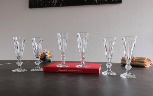 Harcourt flutes champagne baccarat cristal