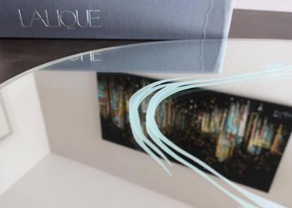 Miroir cygnes lalique france cristal