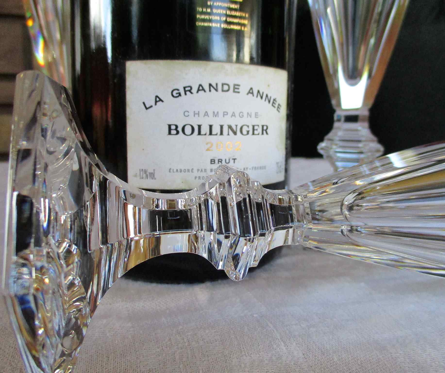 Flûte Harcourt, cristal Baccarat.
