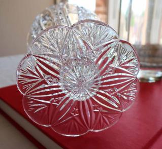 Pied rosace baccarat cristal 1