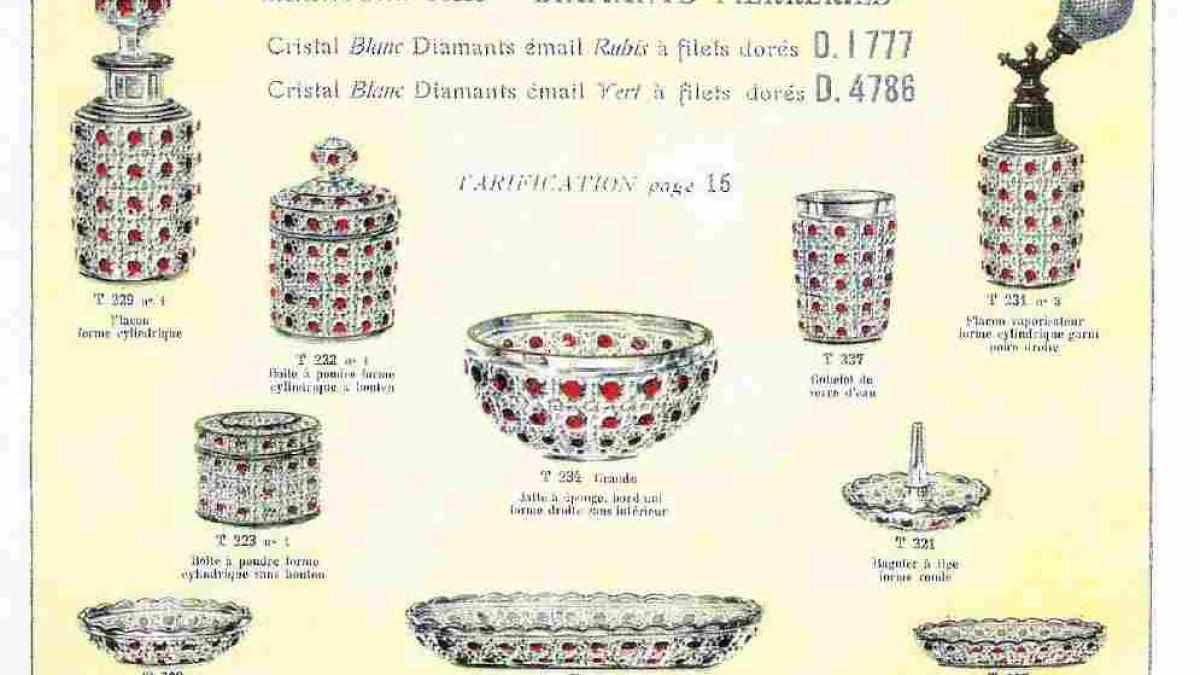 Le Cristal Taillé, moulé ou moulé décoré. Prestivilege