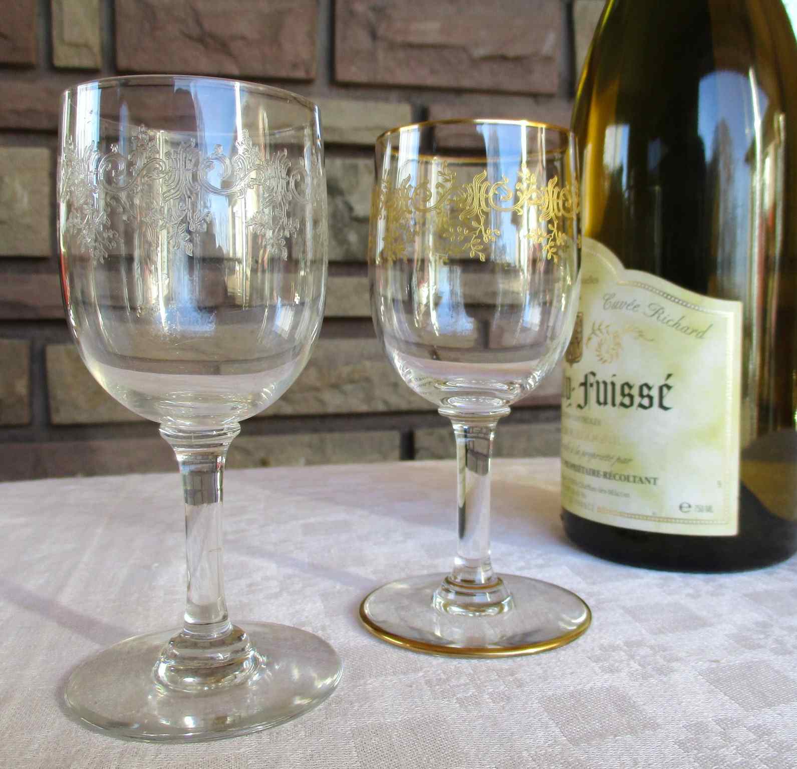 L'or sur le cristal, verres anciens