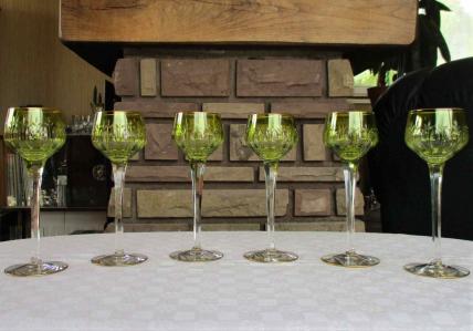 Roemers verres a vin du rhin cristal