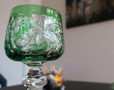 Roue taille cristal baccarat vigne