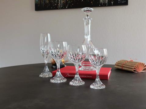 Service baccarat massena cristal verres