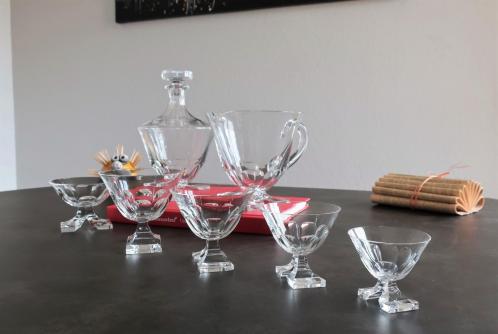 Service collection verres saint hubert baccarat cristal