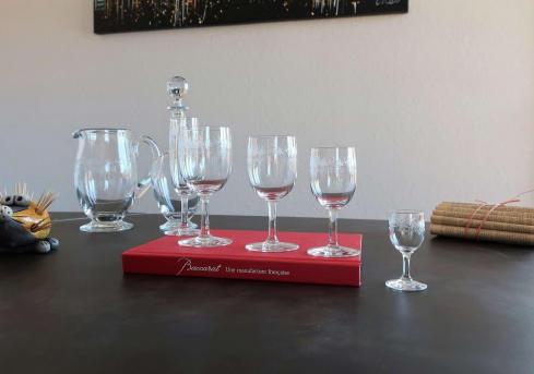 Service cristal baccarat verres sevigne