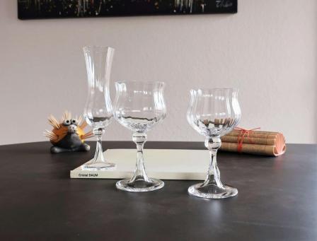 Service de verres en cristal verone daum france