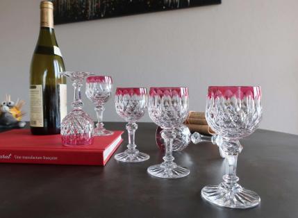 Service verres elysee baccarat cristal france