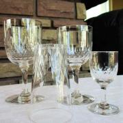 Service verres richelieu ancien baccarat